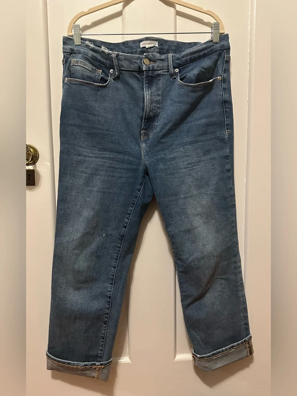 Good American Always Fits Good Legs Straight Jeans (14-18)